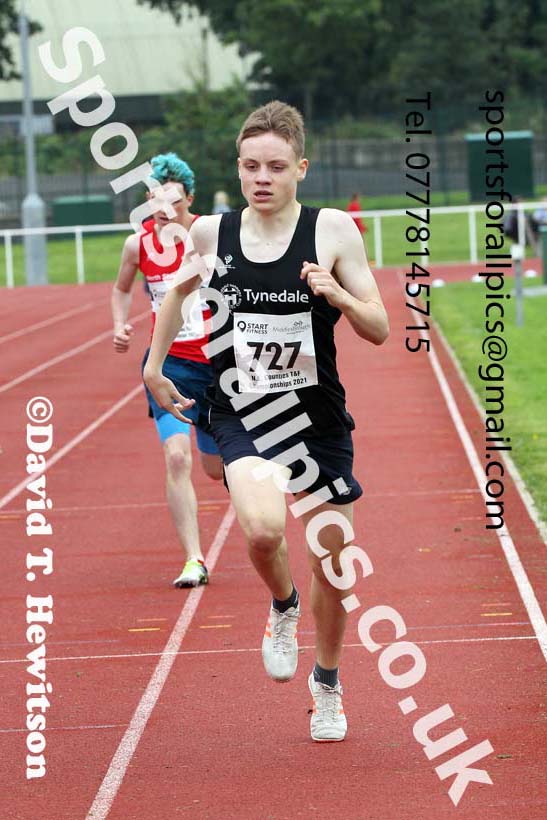 Mens and Boys 800 metres, 2021 North Eastern Track and Field Champs., Middesbrough. Photo: David T. Hewitson/Sports for All Pics